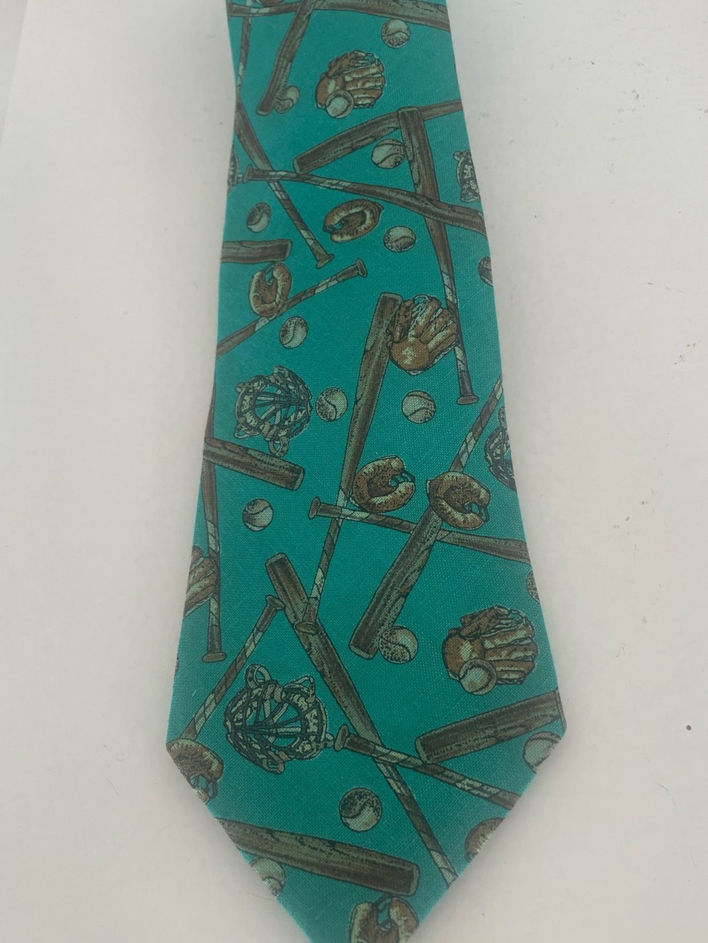 Robert Talbott Tie Baseball Theme for Mark Fore & Strike  vintage USA